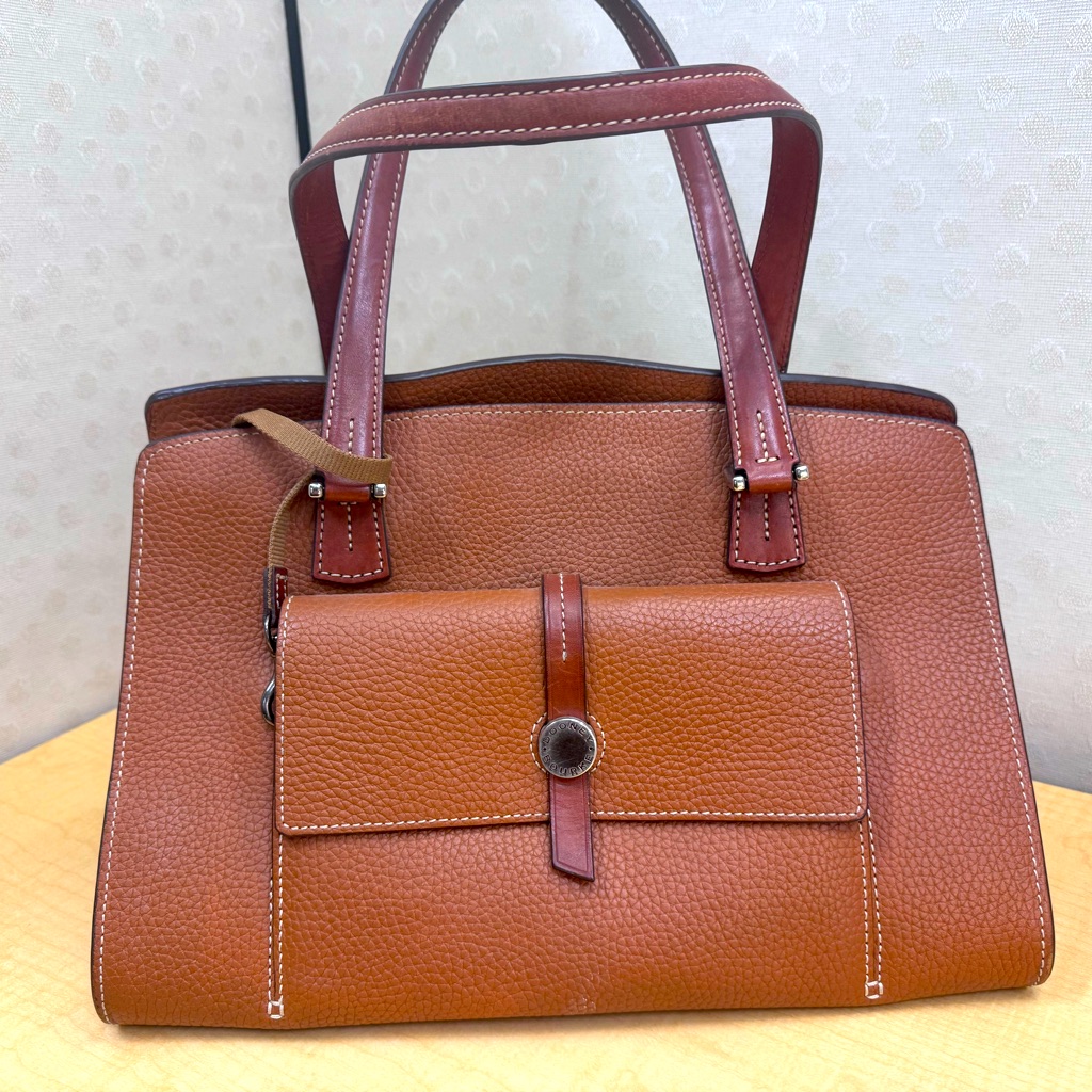 Dooney & Bourke Pebbled Grain Leather Satchel Bag Used